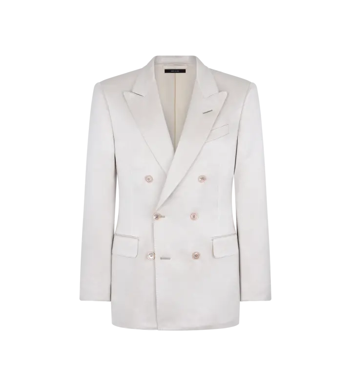 TEXTURED PEACHED SATIN JACKET PINK BEIGE online